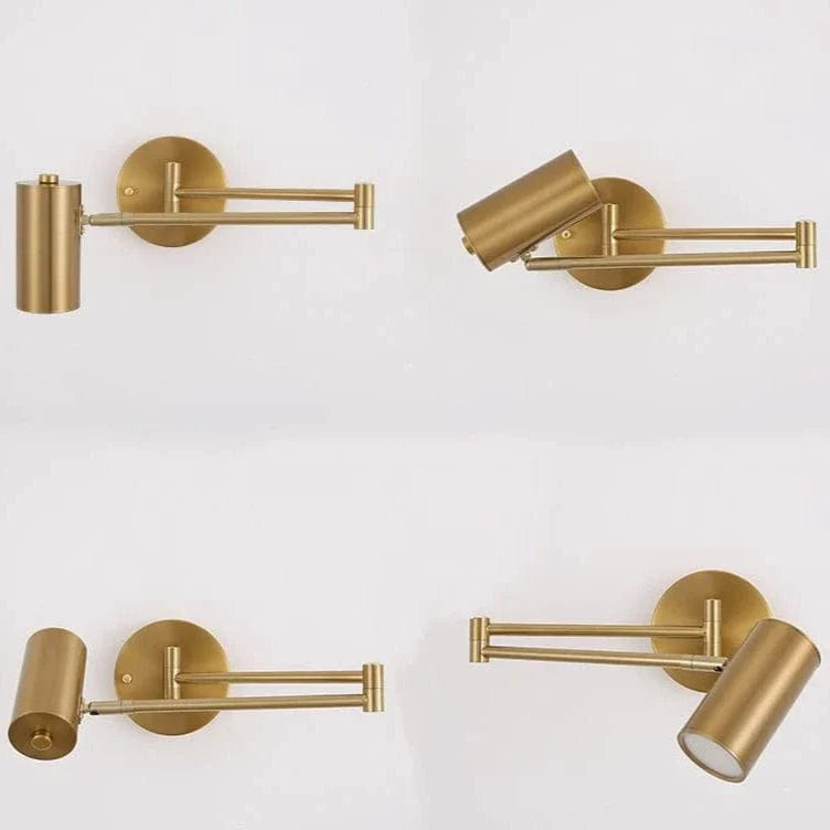 Fällbar LED-vägglampa med teleskopisk design – Justerbar - Modern nordisk stil - Idealisk för sovrum - Vardagsrum - Väggmonterad