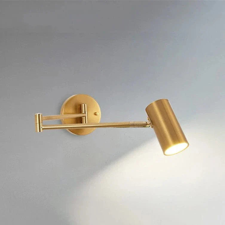 Fällbar LED-vägglampa med teleskopisk design – Justerbar - Modern nordisk stil - Idealisk för sovrum - Vardagsrum - Väggmonterad