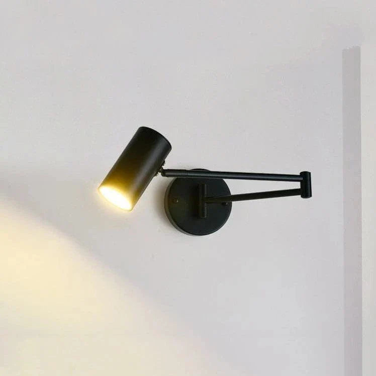 Fällbar LED-vägglampa med teleskopisk design – Justerbar - Modern nordisk stil - Idealisk för sovrum - Vardagsrum - Väggmonterad
