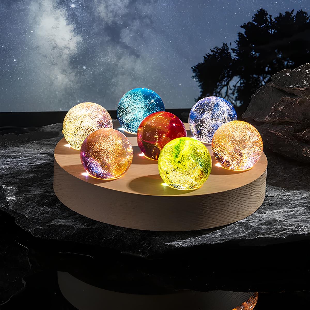 Galaxy Crystal Ball Lamp