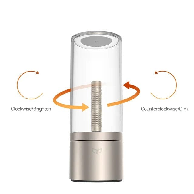 Glasrörsdesign uppladdningsbar bordslampa