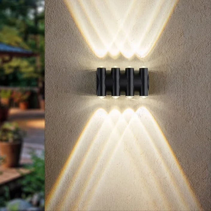 IP68 Vattentät LED Utomhusvägglampa – Hållbar Aluminium Utomhusvägglampa för Trädgård och Veranda, Mångsidiga Storleksalternativ