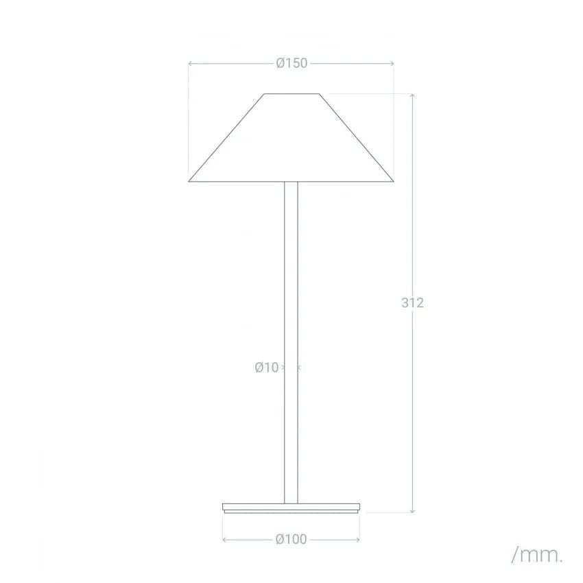 Minimal Cone Uppladdningsbar Bordslampa