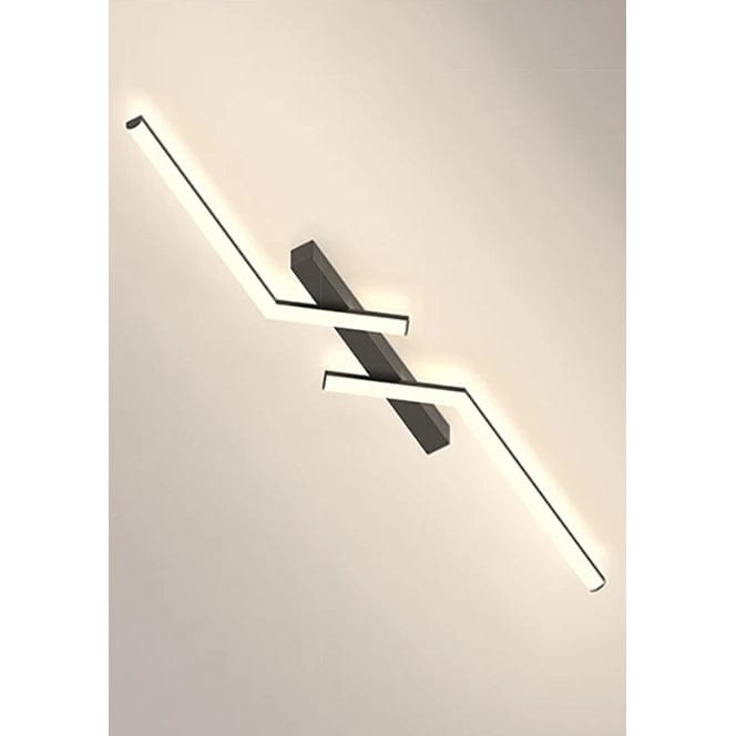 Modern LED Taklampa - Ytmonterad - Dimbara - Justerbar Färg - Svart & Guld - Energibesparande - Lämplig för Vardagsrum & Sovrum