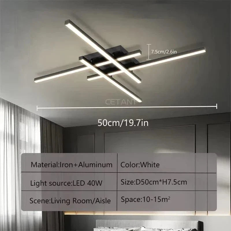 Modern LED Flush Mount Taklampa – Minimalistisk Design för Sovrum och Vardagsrum, Finns i 30/40/50cm