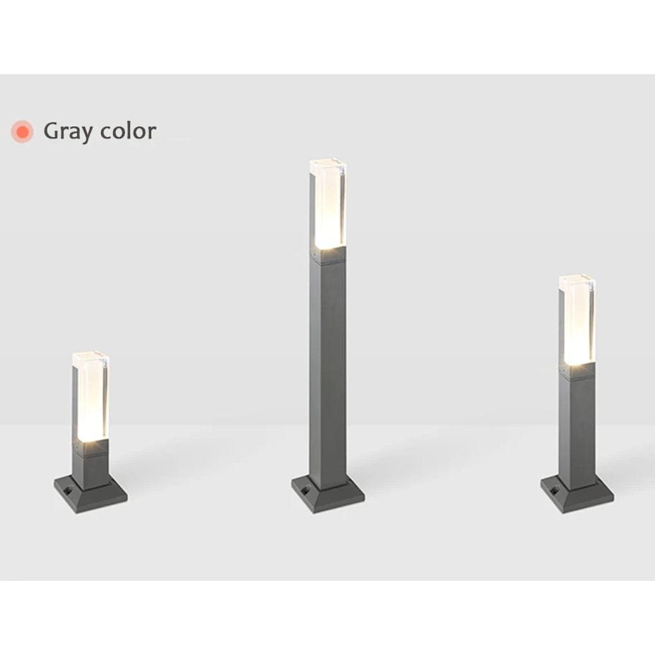 Modern LED Trädgårdslampa med fast bas - IP65 Vattentålig - 10W - Aluminium - Varm/Kall Vit - Utomhuslandskapsbelysning