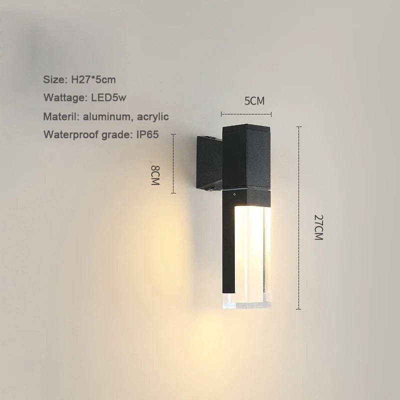 Modern LED Trädgårdslampa med fast bas - IP65 Vattentålig - 10W - Aluminium - Varm/Kall Vit - Utomhuslandskapsbelysning