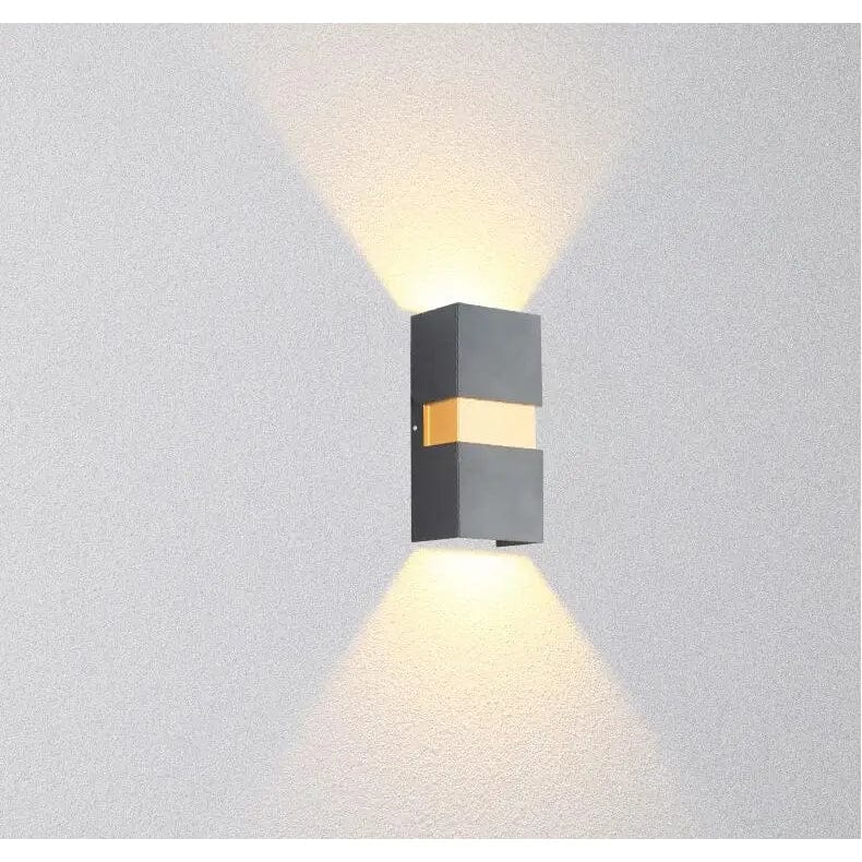 Modern LED Vägglampa Med Justerbar Strålvinkel – Vattentät - 10W - Kall/Varm Vit - Inomhus/Utebruk - IP65 Bedömd