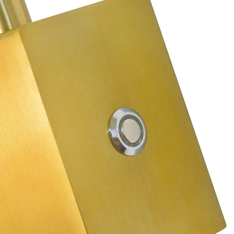 Modern LED Vägglampa med USB-laddning - Dimbar - Justerbart Varmt Ljus - Akrylskärm - Inomhusbruk - Guldfinish