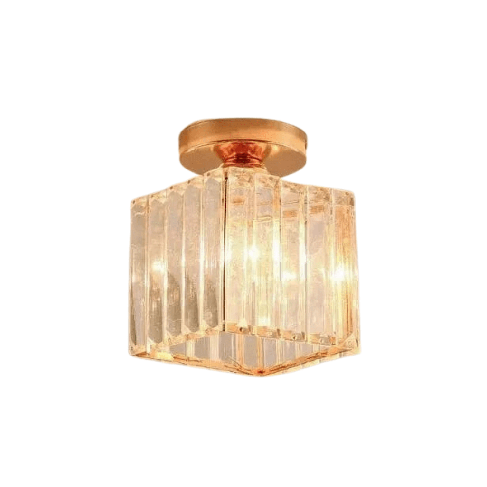 Modern Hängande Taklampa - Retro Stil - E27 Bas - Metall/Glas Skärm - Svart/Guld Finish - Idealiskt För Hemmets Entré/Kök