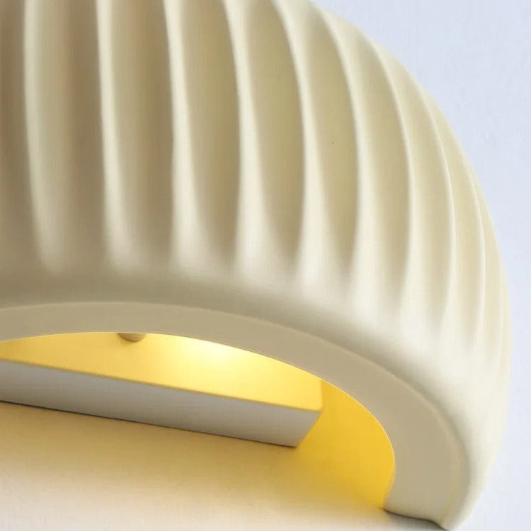 Modern Resin Vägglampa - Väggmonterad - Ambient Belysning - Fransk Beige - Idealiskt För Sovrum - Vardagsrum - Korridor - Trappa