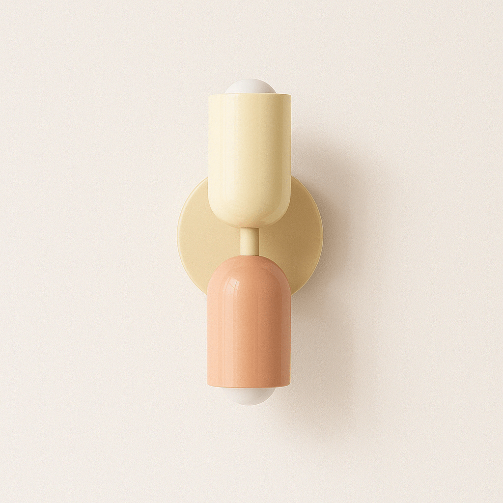 Nordisk Färgglad Sängbord Dubbel Ljus Källa Vägglampa