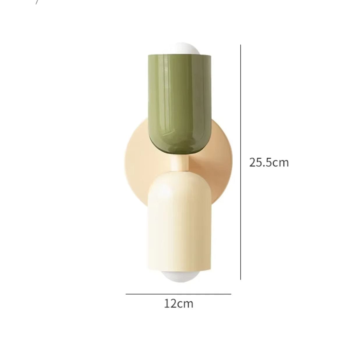Nordisk Färgglad Sängbord Dubbel Ljus Källa Vägglampa