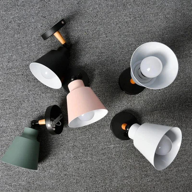 Nordic Solid Wood LED Vägglampa – Minimalistisk Vägglampa Belysning för Inomhus Sovrum och Vardagsrum