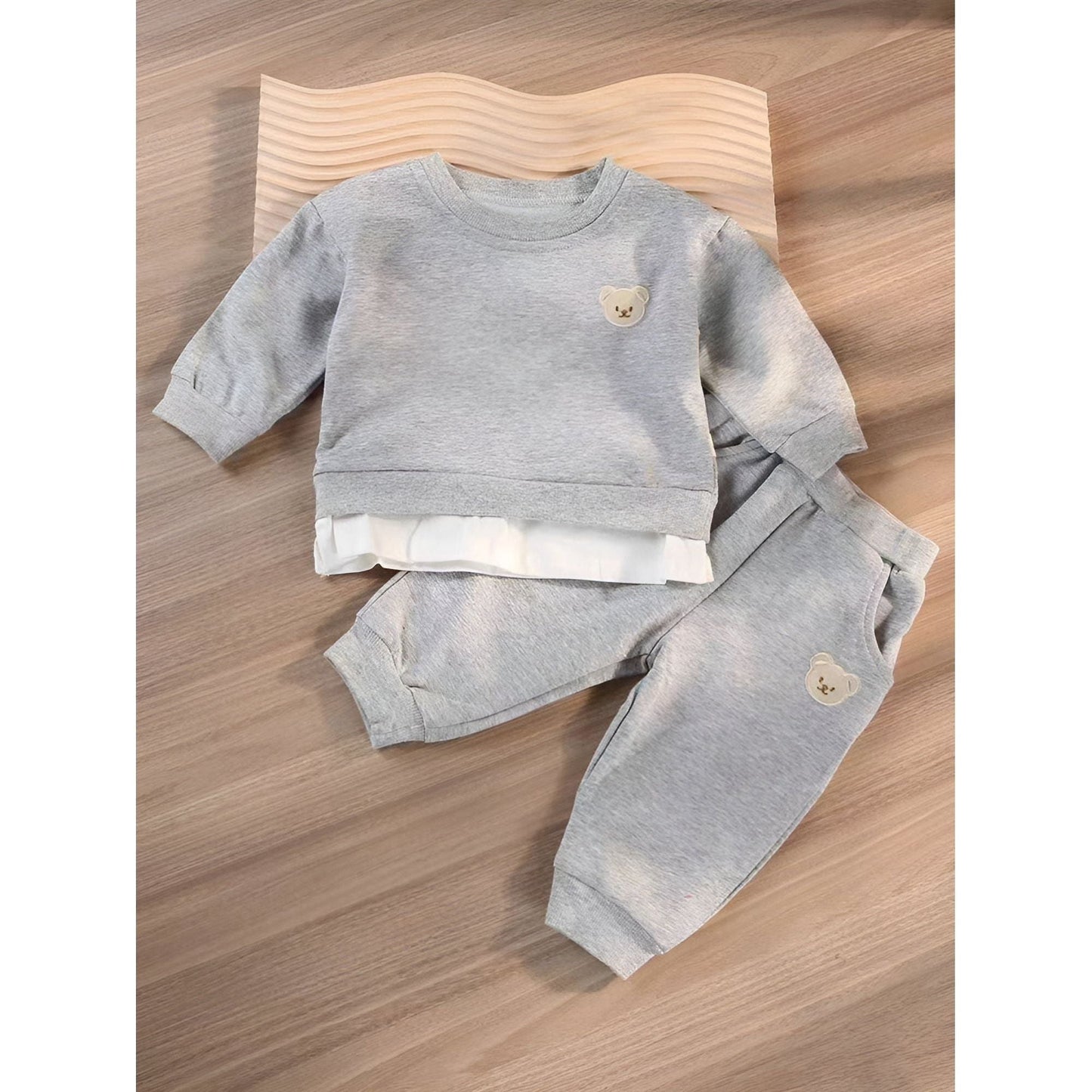 Cozy Cubs - Unisex-Babybjörnar Passande Set för Spädbarn - Tvådelat Set - Tröja och Byxor