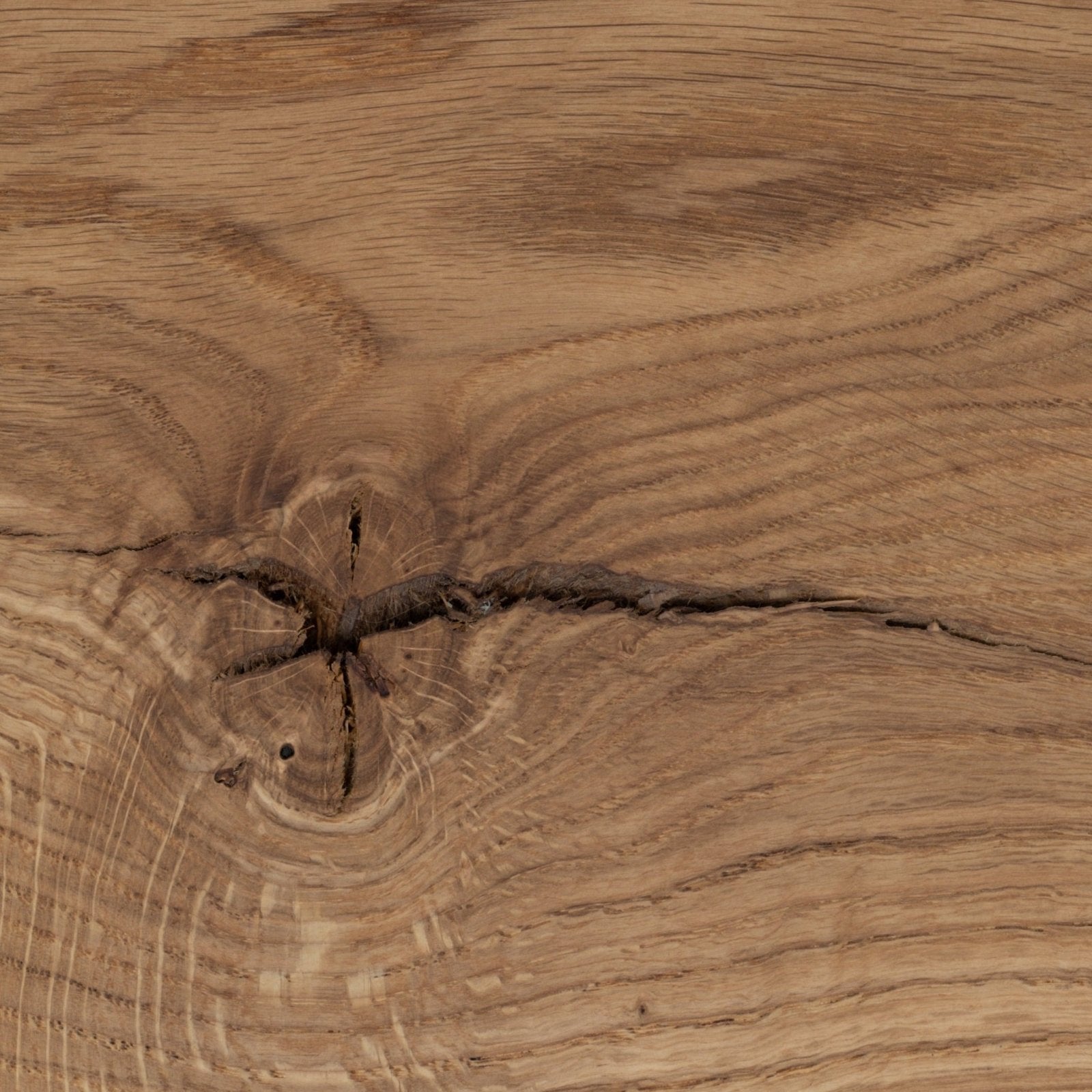 HoutGlow - Rund LED Vägglampa av Ek med Indirekt Ljus