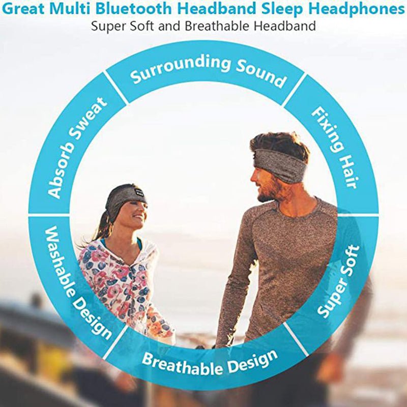 Bluetooth Sömnheadset med Mjukt Huvudband