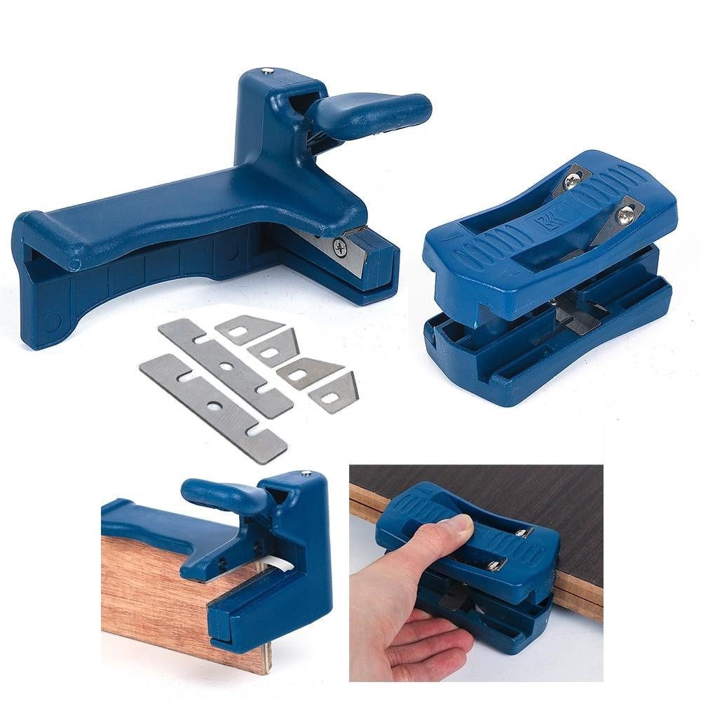 Trä-kantbearbetningsverktygsuppsättning – Ren & Precise dubbel-sidig kantklippare för plattor, faner & PVC