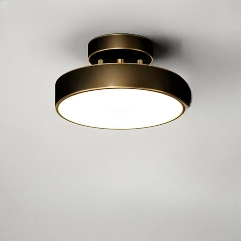 ÉclatCuivre – Rund Kopparlampa för Entré och Sovrum