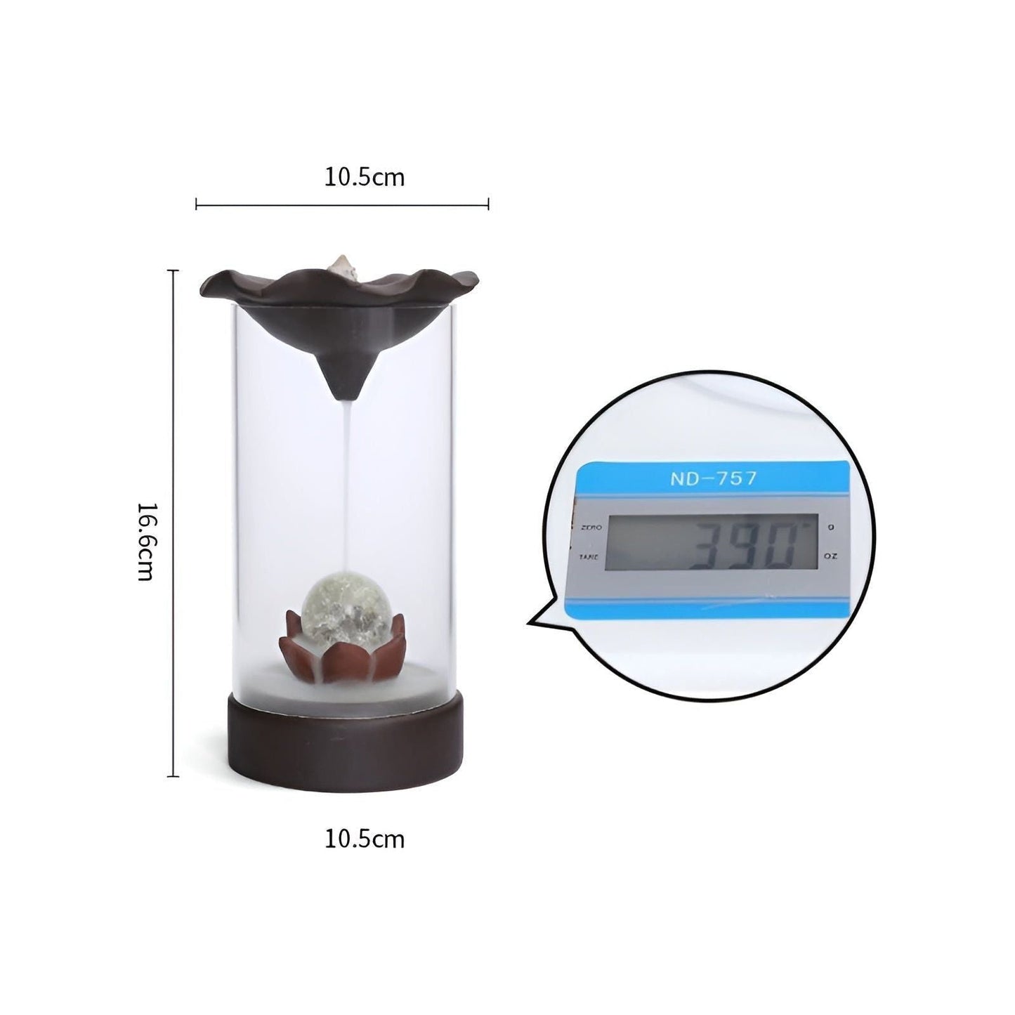 Carvallo – Elegant återflödes rökelsebrännare för en lugn och avslappnande atmosfär