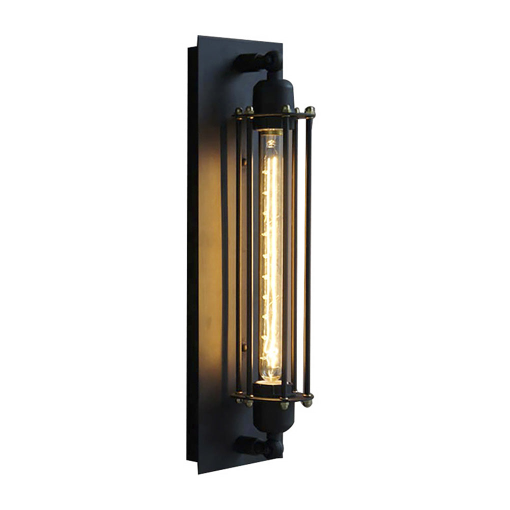 Vägglampa vintage industriell järn vägglampa
