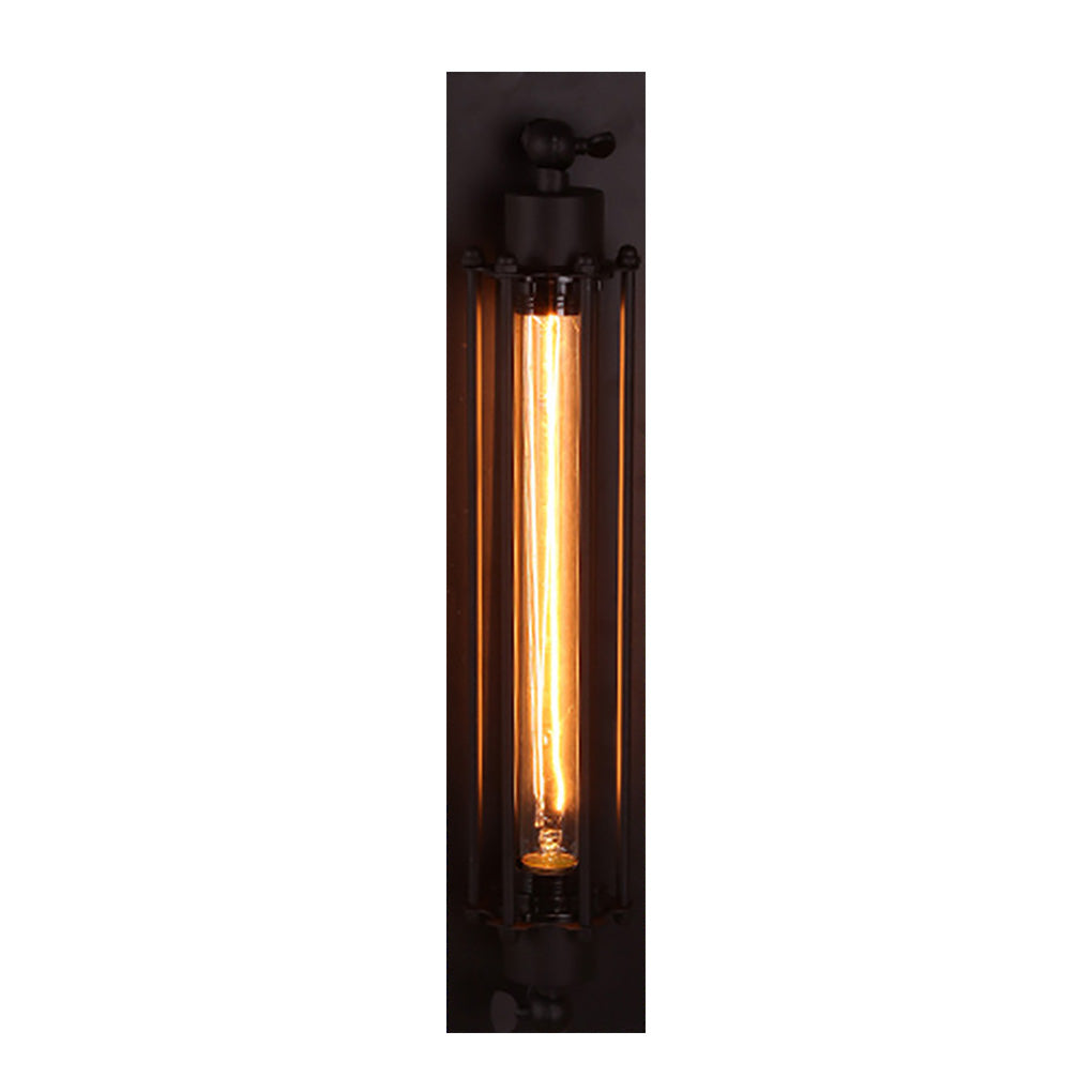 Vägglampa vintage industriell järn vägglampa