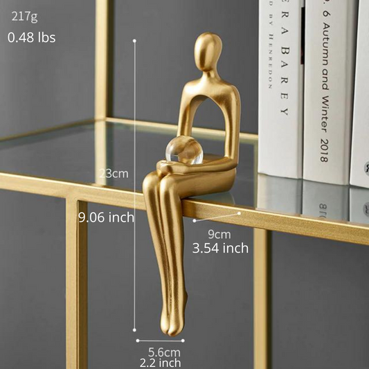 Carvallo – Abstract Bokhylla Figurer med Konstnärlig Utseende