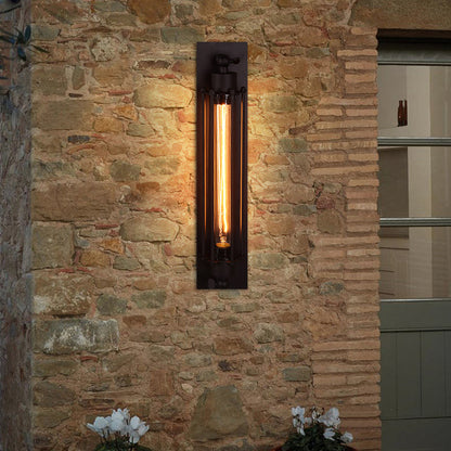 Vägglampa vintage industriell järn vägglampa