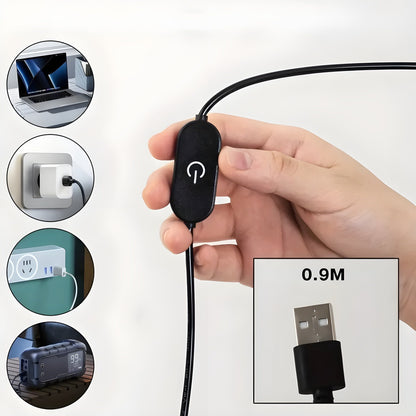 GlowCharm Light - Modern metall LED-bordlampa