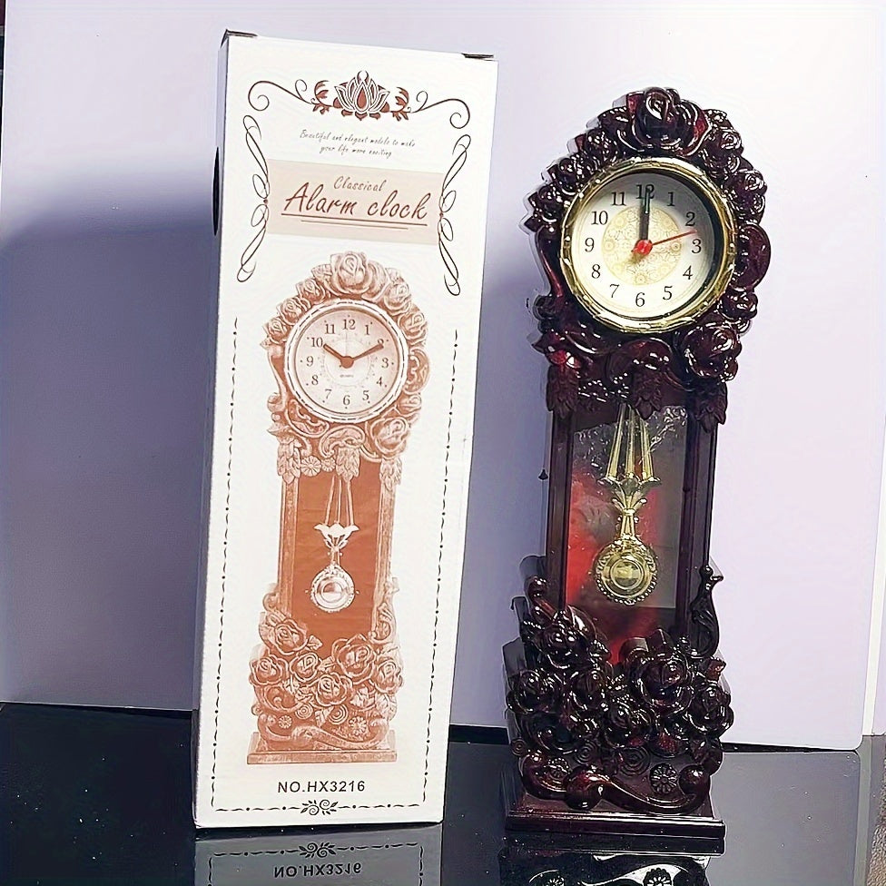 Elegant Vintage Floral Pendelur – Stämningsfull Dekoration för Ditt Vardagsrum eller Kontor