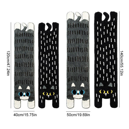 PurrPath - Lång matta och entrématta med katt-tema med söta ansiktsdesigner