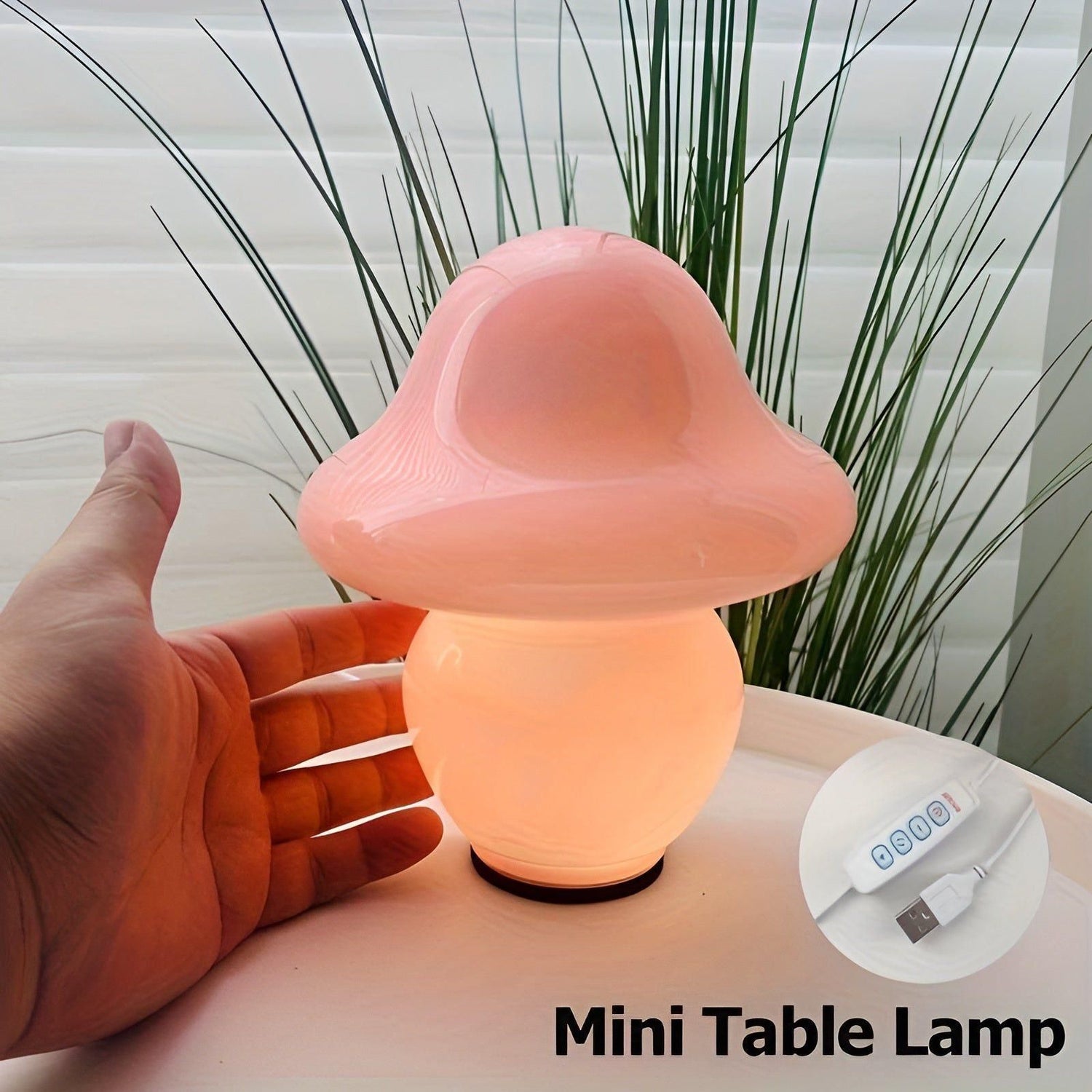 MushroomDream Lamp - Dekorativ Mini-Svamp-Atmosfär-Glaslampe