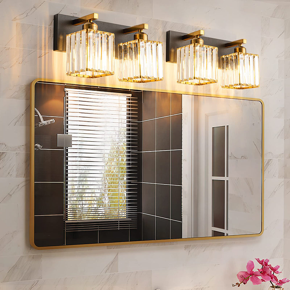 Kirsten Design LED Vägglampa Tvålampad Kristall Badrum