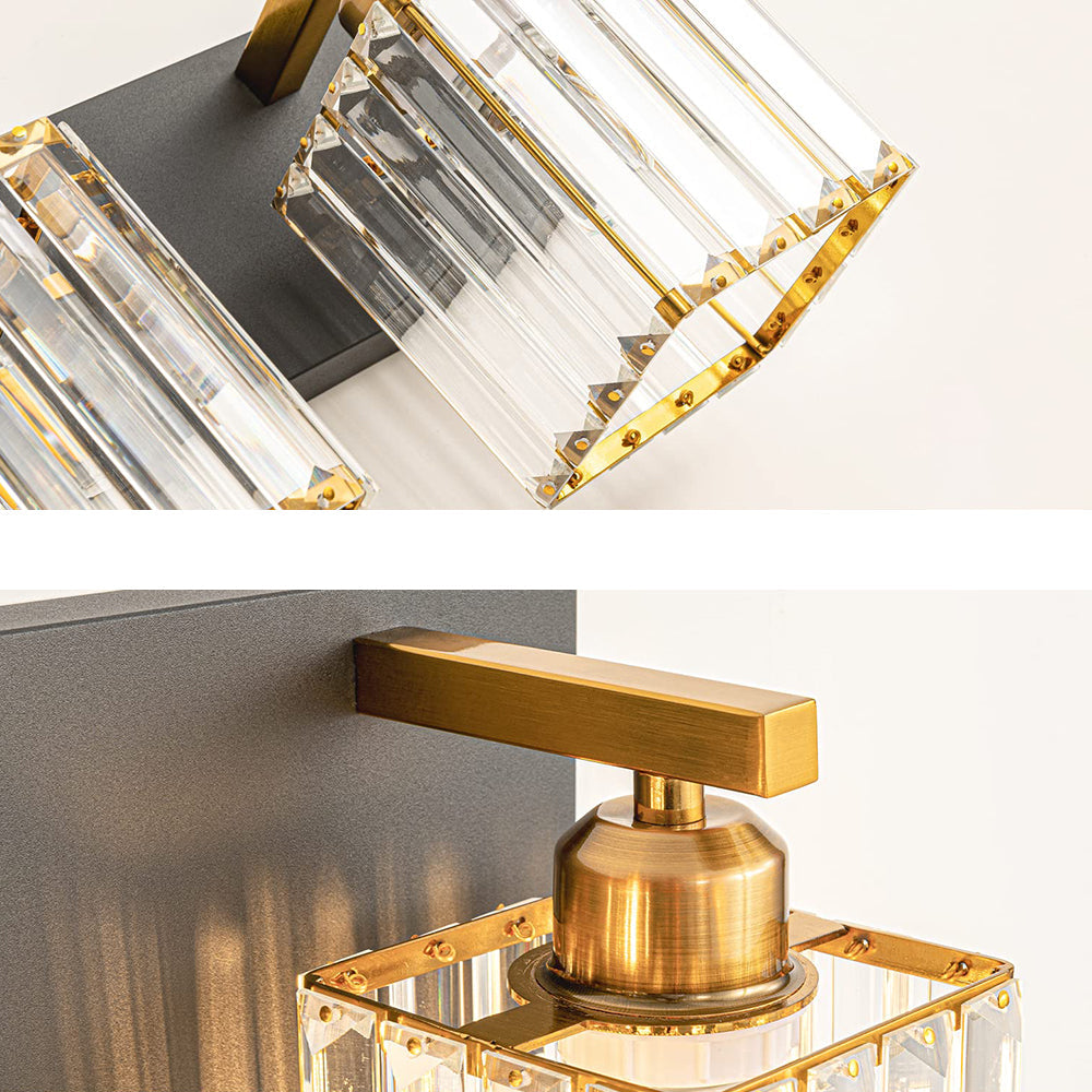 Kirsten Design LED Vägglampa Tvålampad Kristall Badrum
