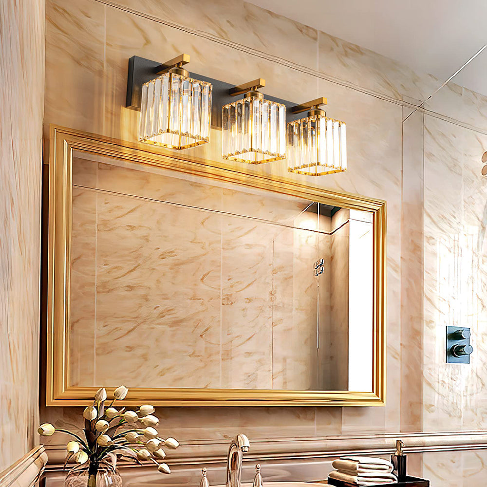 Kirsten Design LED Vägglampa Tvålampad Kristall Badrum