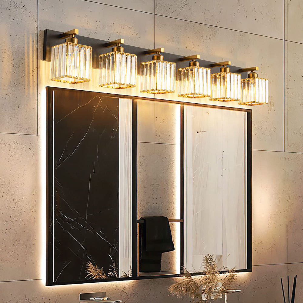 Kirsten Design LED Vägglampa Tvålampad Kristall Badrum