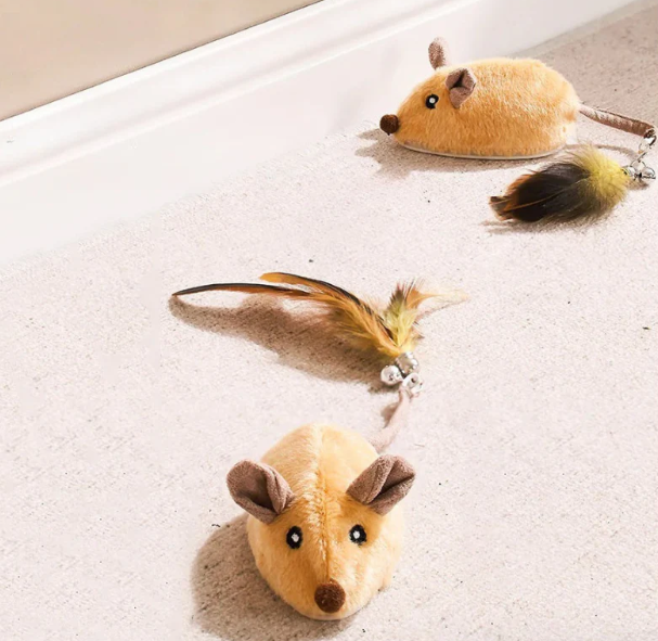 Kattjänst Interaktiv Plyschmus med Svans