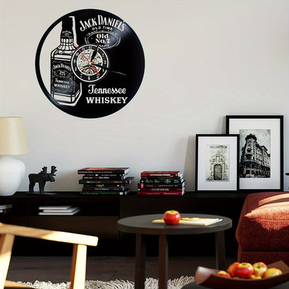 Vinylskivor Väckarklocka - Whisky Tema, Stil, För Vardagsrum och Kontorsinredning