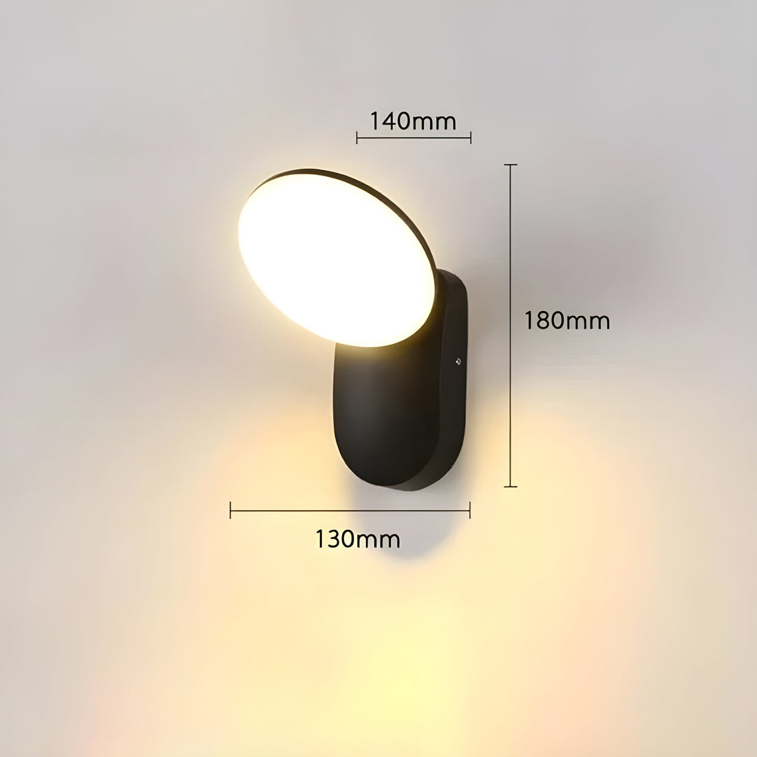 RadiantBeam Ljus - Vattentät Rörelsesensor LED Vägglampa