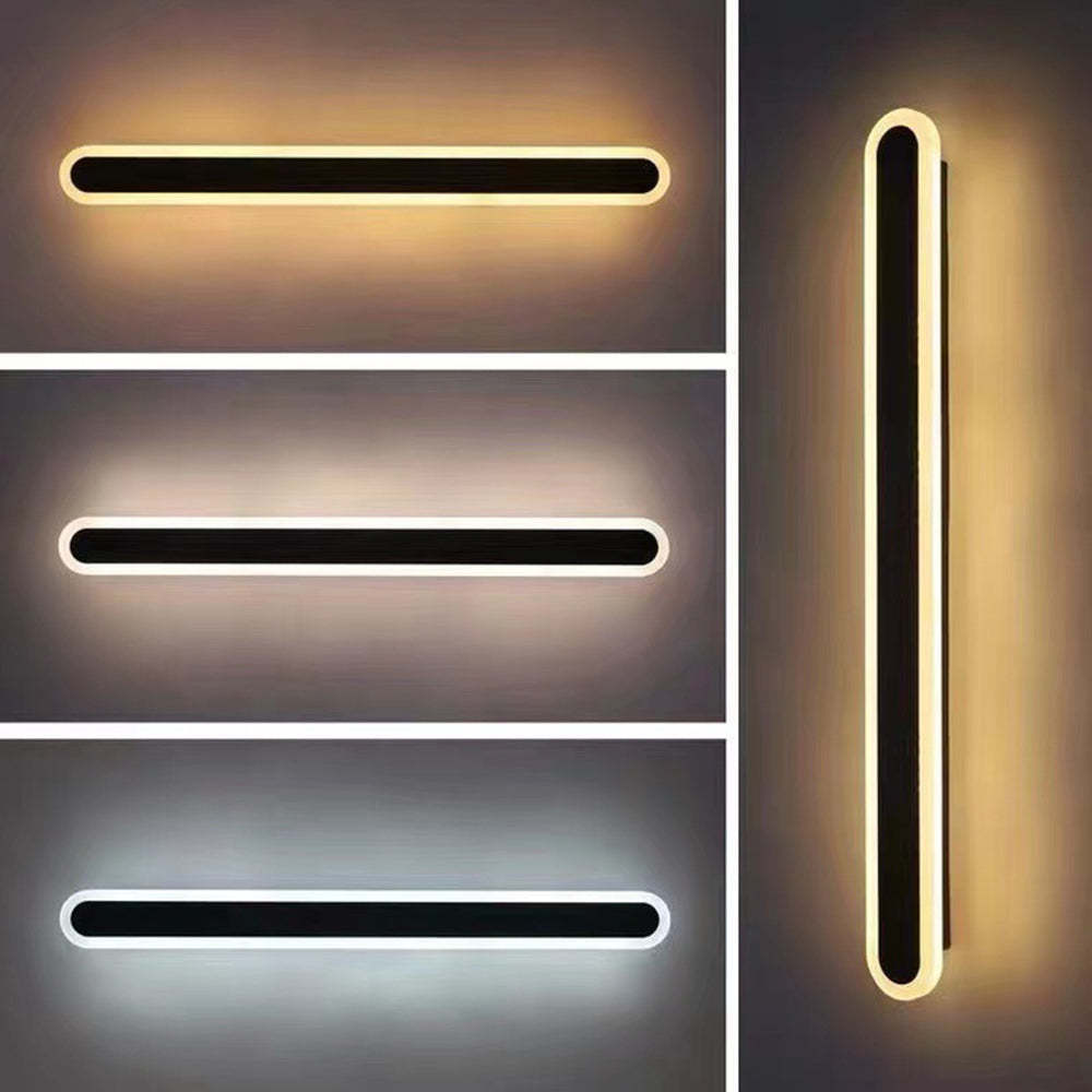Utomhusvägglampa Modern Svart Vattentät Lampa