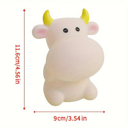 CowGlow - Söt Ko Nattlampa med Batteri för Barnrum Dekoration