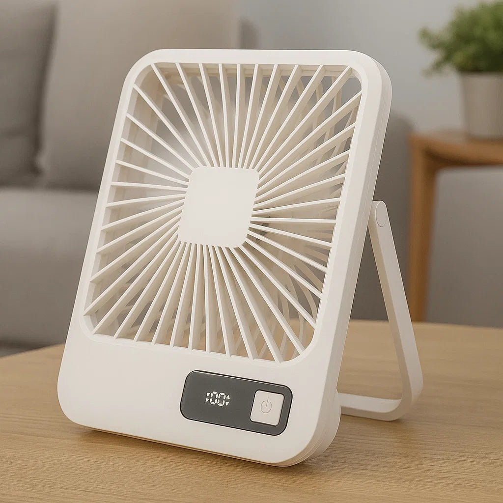 Portabel USB-uppladdningsbar bordsvifte