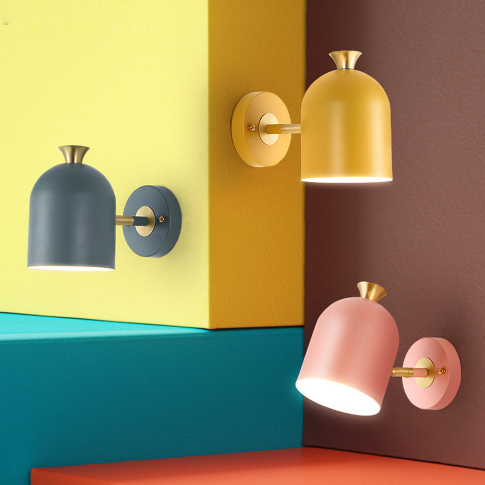 Dekorativ järnvägglampa | 9.84&quot;× 7.87&quot; | Enkel glödlampa belysning | Metall väggmonterad ljus | Brick by Brick