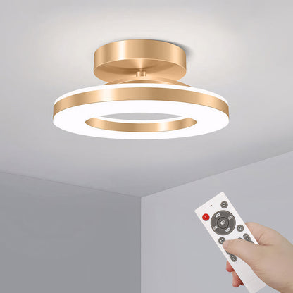 Modern Iron Hallway LED Ceiling Light | 7.87–19.68 in Diameter | Gold Finish Minimalist | Fixture | Brick by Brick
