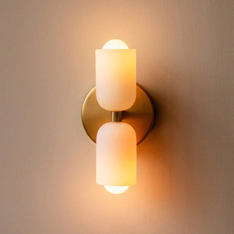 Morandi Moderne LED Vägglampa Svart Glas Sovrum/Vardagsrum