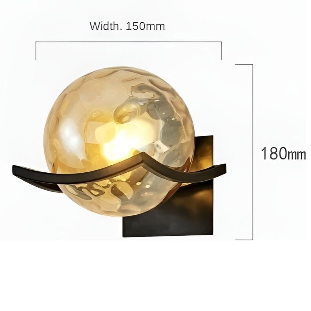 LED-vägglampa i glas – Modern, Dekorativ belysning