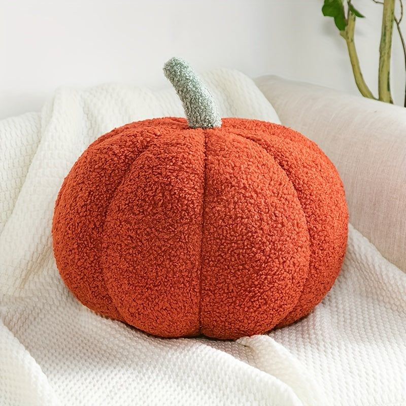 Mysig Pumpa Kudde - Mjuk, Färgglad Dekoration för Halloween och Fester
