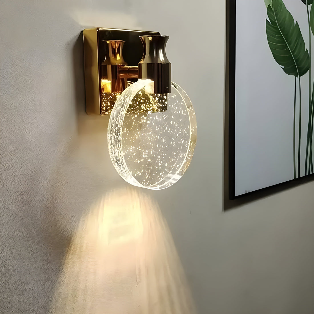 AuroraCrystal Light – Elegant Väggmonterad Kristallbelysning