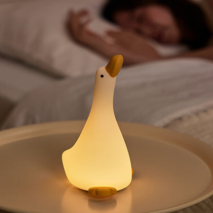 DreamDuck - Silikon Nattlampa med USB Uppladdningsbar Touchsensor och 3 Ljusstyrkor