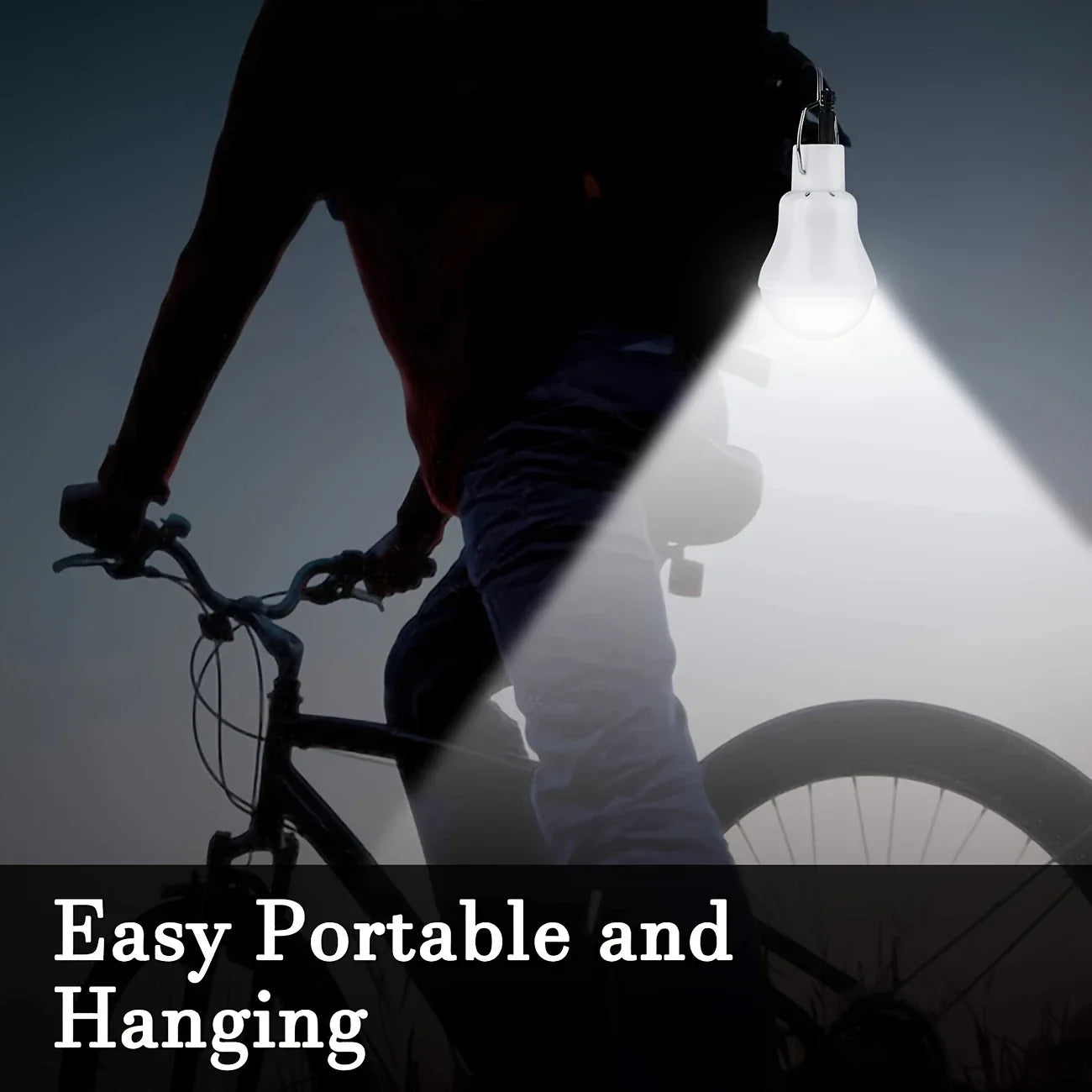 Solarlampa med solpanel – Energisparande LED-lampa för inomhus- och utomhusbruk